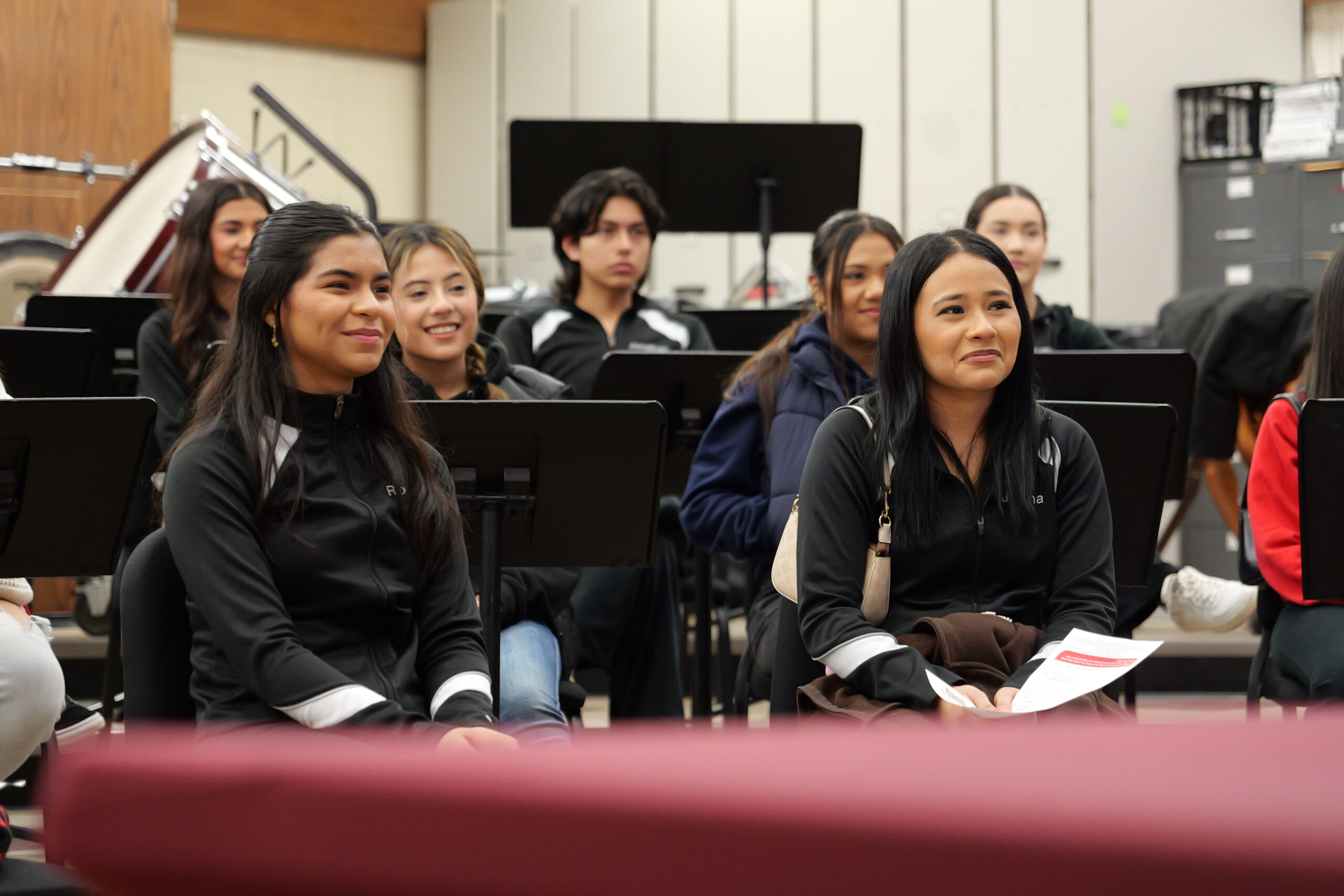 High school students hear from educator panels at the College and Career Pathways in the Arts event on Feb. 7.