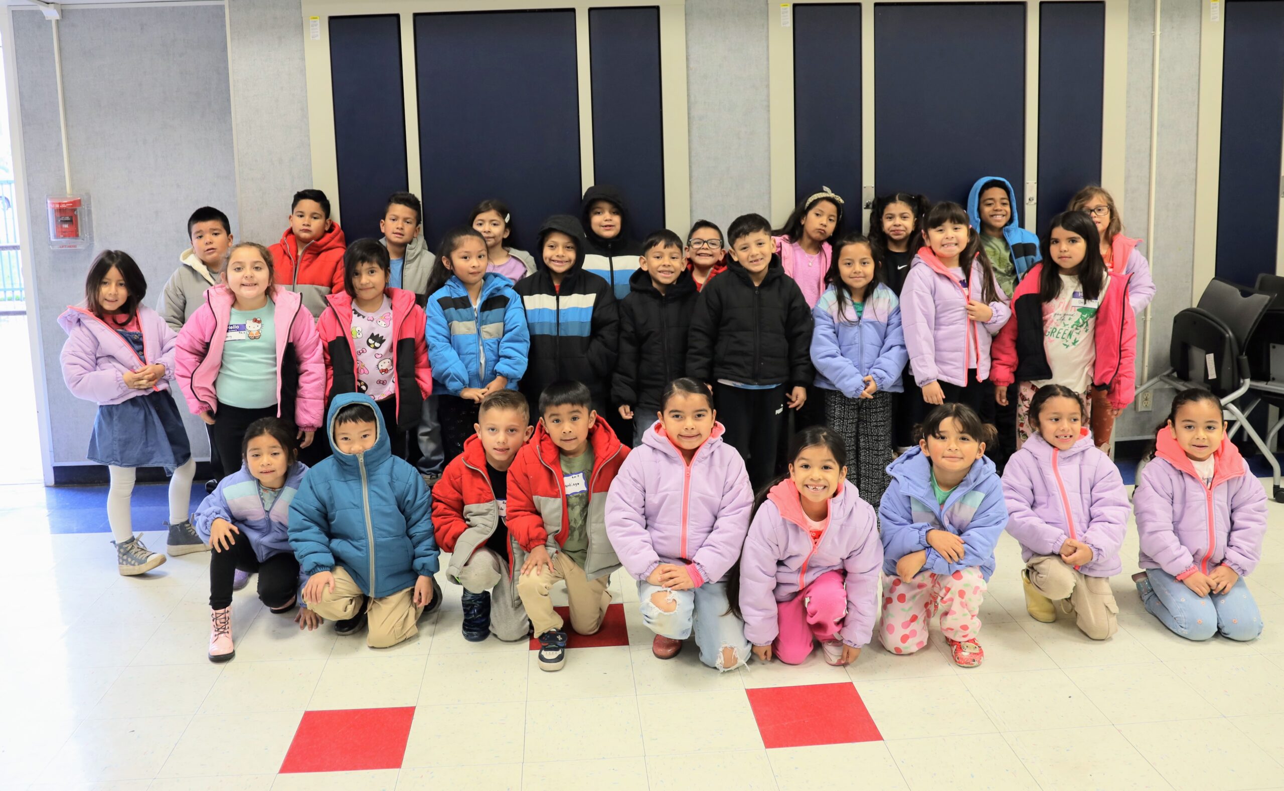 Valencia Park Elementary students receive new coats