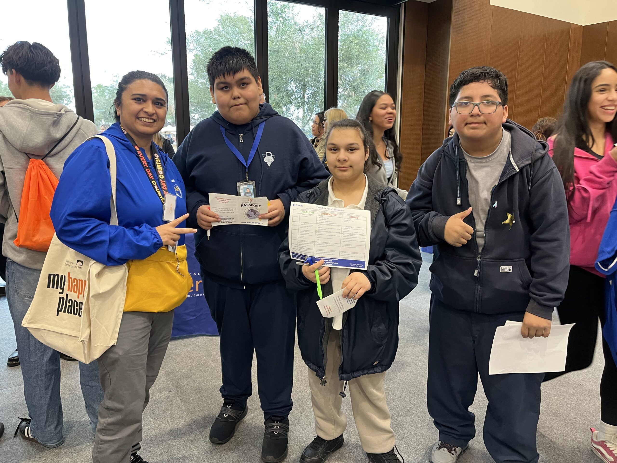 Carr Intermediate School attendees at the conference