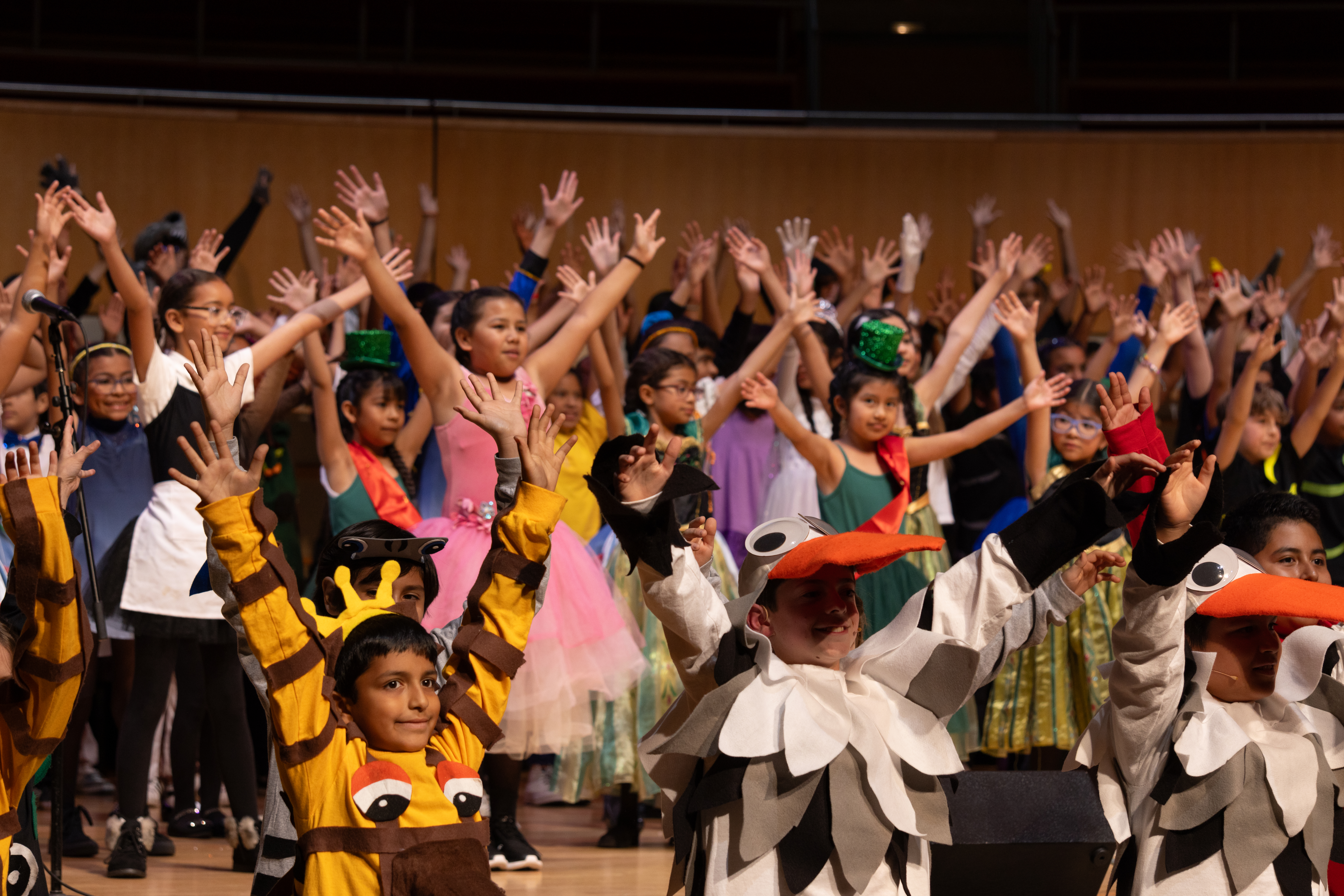 Students perform excerpts of Disney musicals at the Segerstrom Center for the Arts at a past celebration. (Courtesy of the Segerstrom Center for the Arts) 