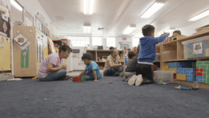 teachers and students in classroom