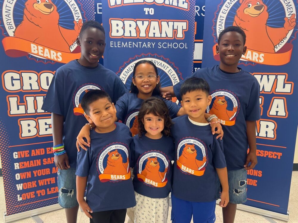 Students from Bryant Arts Academy in the Garden Grove Unified School District show their school spirit. The campus was among those recognized in the California PBIS Coalition’s 2024-25 recognition program.