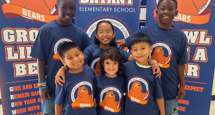Students from Bryant Arts Academy in the Garden Grove Unified School District show their school spirit. The campus was among those recognized in the California PBIS Coalition’s 2024-25 recognition program.