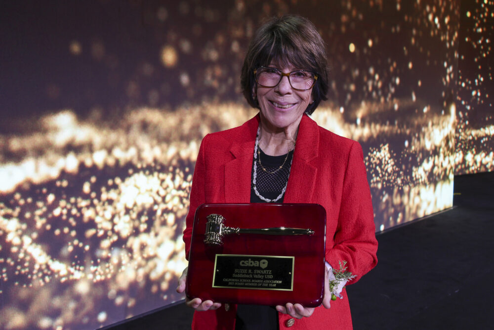 Longtime SVUSD trustee Suzie Swartz named CSBA’s 2025 Board Member of the Year
