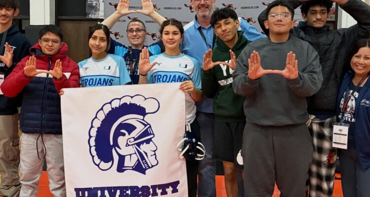 Connections at University High School wrestling team at Willigan Tournament