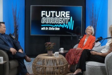 County Superintendent Dr. Stefan Bean and educator Lainie Rowell speak with Sue Parks, president and CEO of Orange County United Way, on the set of OCDE’s FutureCurrent podcast.
