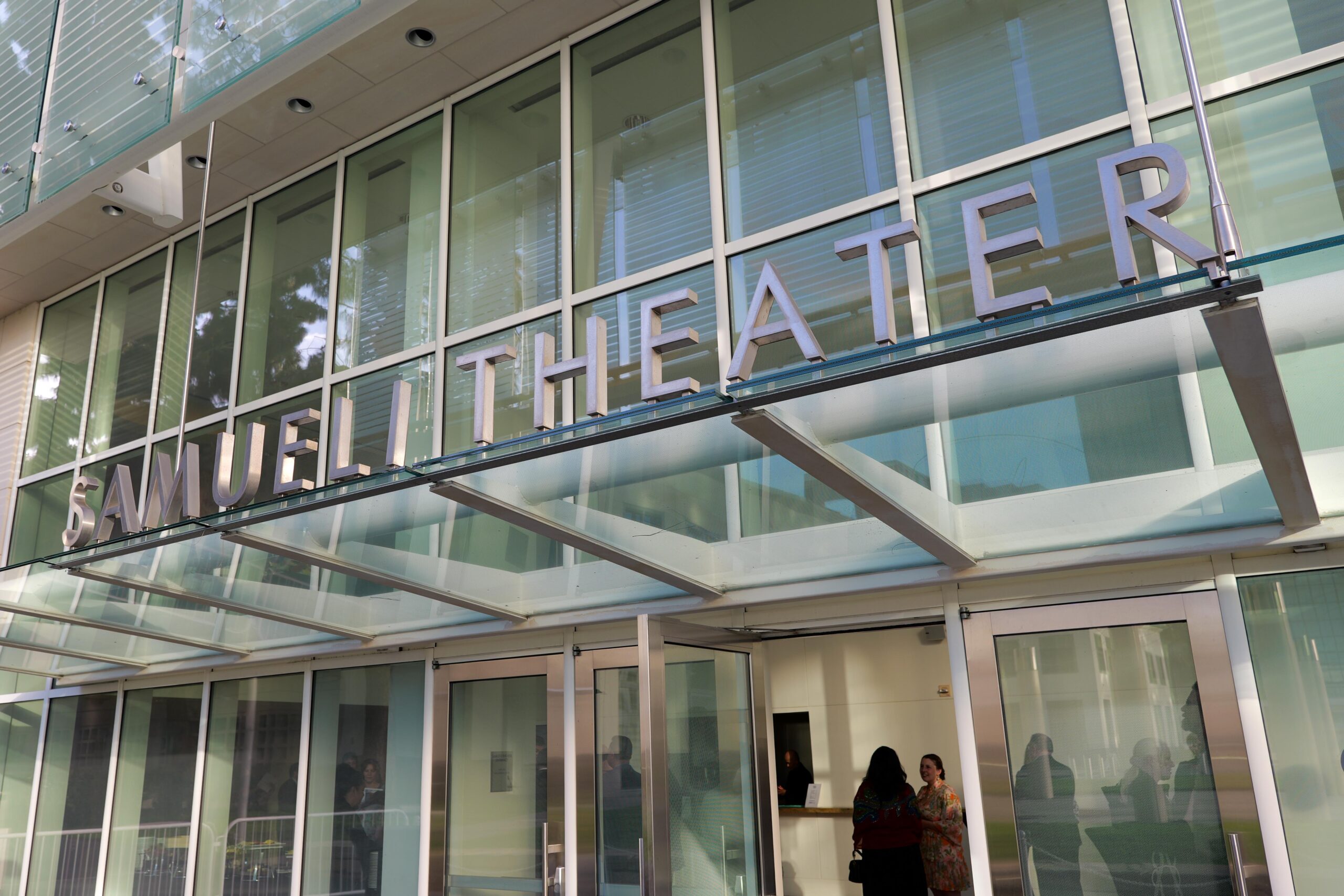 The entrance to the Samueli Theater at the Segerstrom Center for the Arts is shown before the start of the 2026 OCMAA Awards.