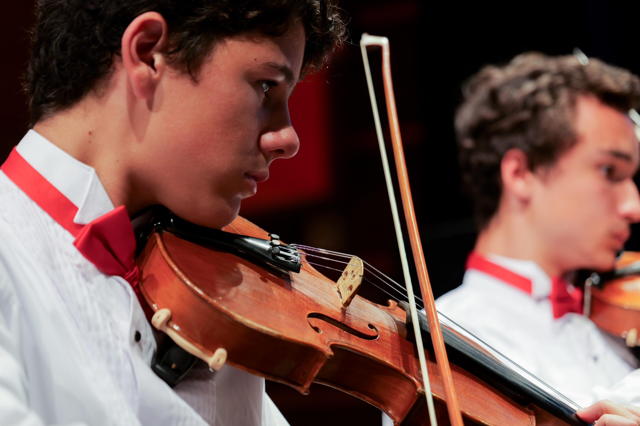 A student from La Paz Intermediate School performs during the 2026 OCMAA Awards at the Samueli Theater.