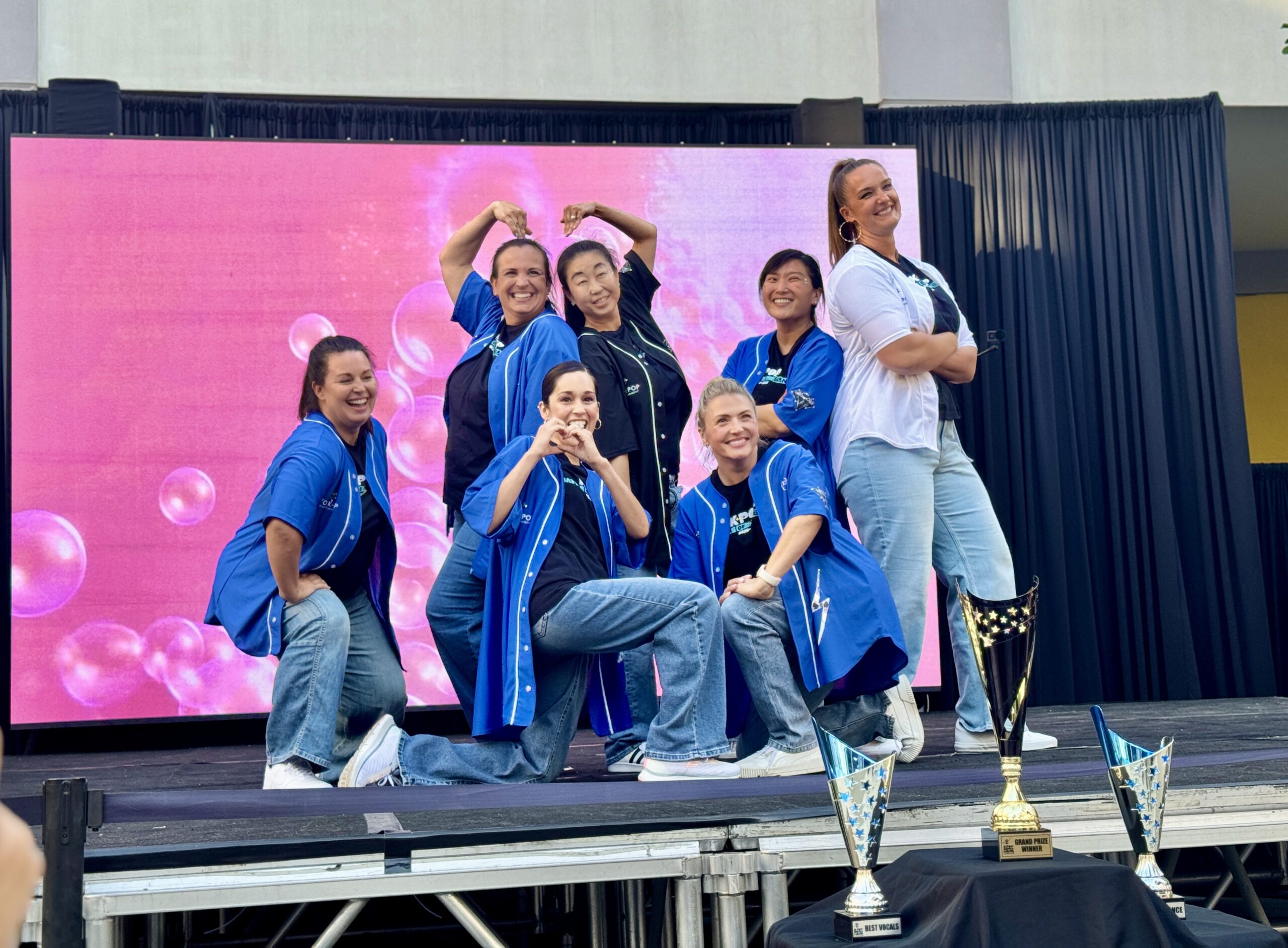 Fullerton School District principals performed a song at the Battle of the Bands event. 