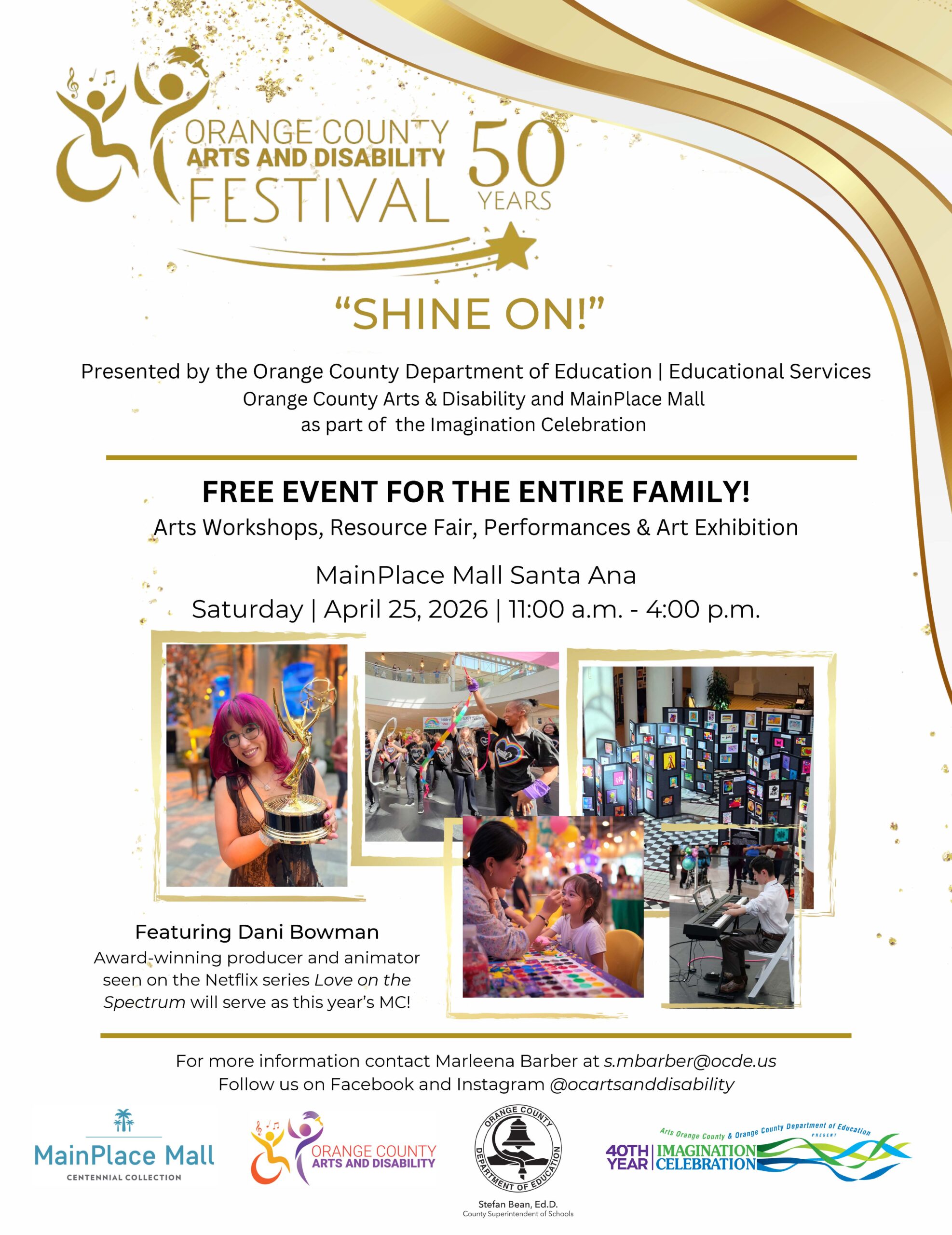 2026 Orange County Arts and Disability Festival flyer