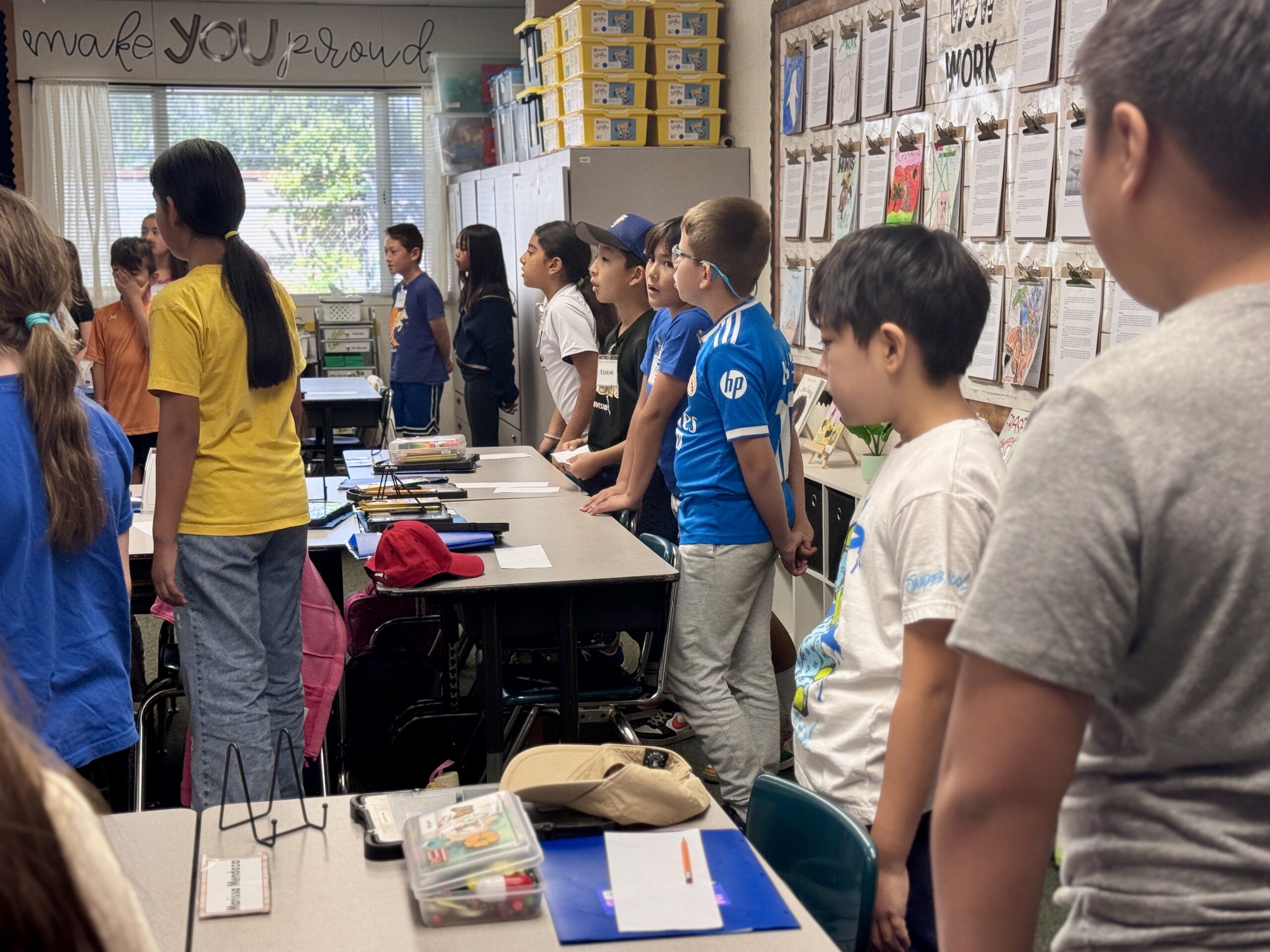 Students at Beechwood School in the Fullerton Unified School District sing a song about caring for the environment set to the tune of Katy Perry’s “Firework.”