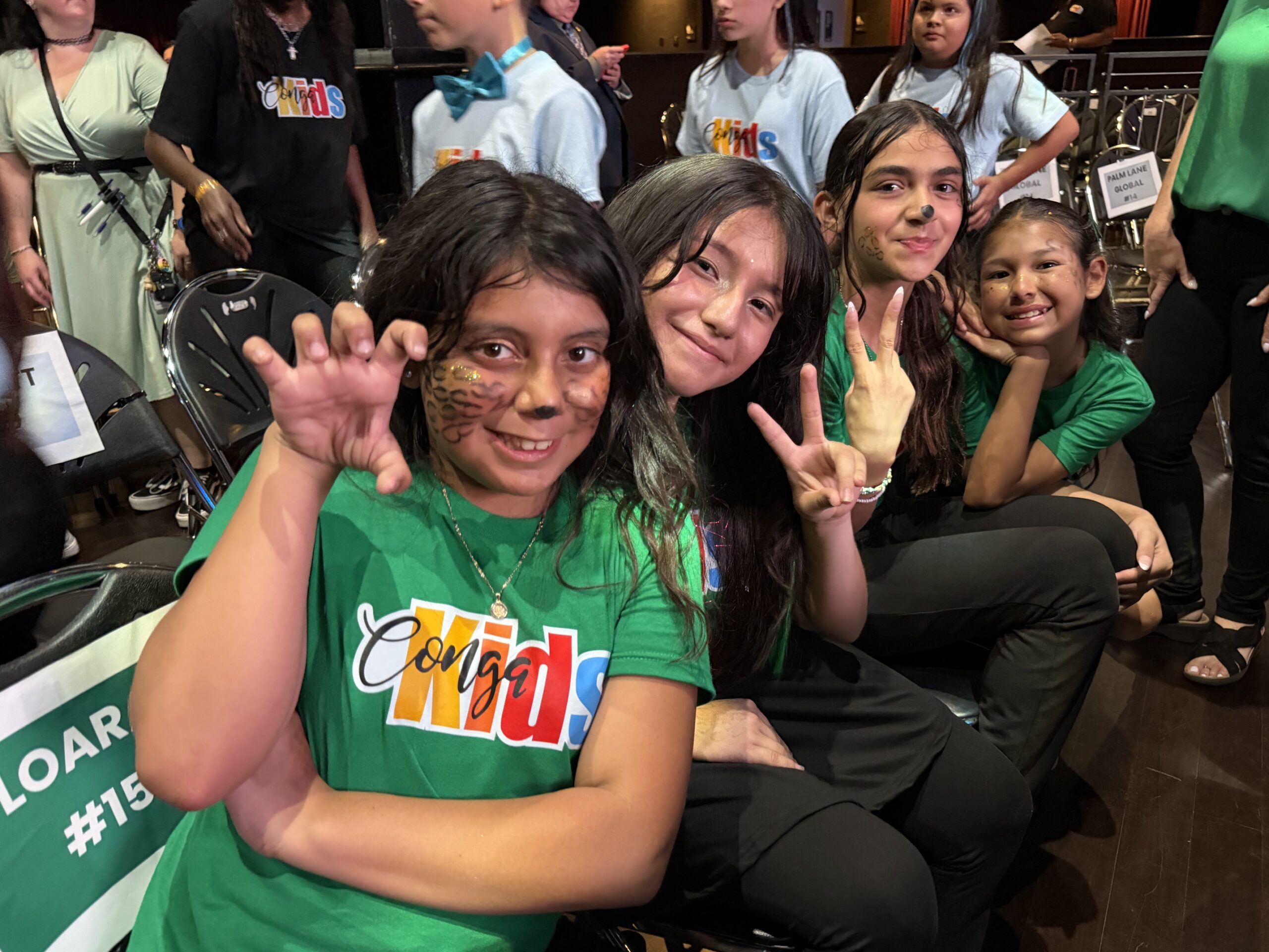 Students from Loara Elementary School in the Anaheim Elementary School District attend the 2026 Conga Kids Dance Championship at The Novo at L.A. Live in Los Angeles on May 7.