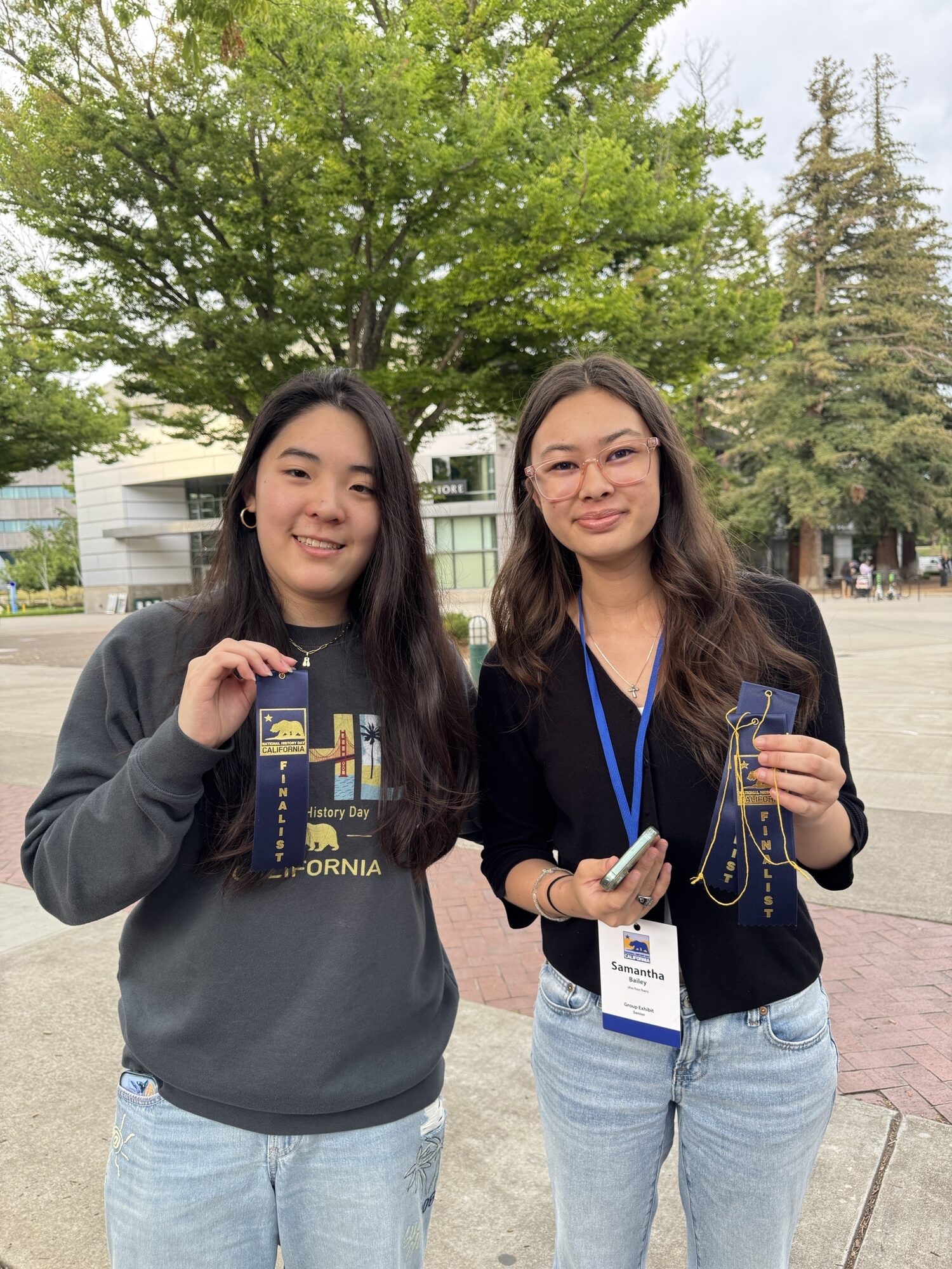 Orange County School of the Arts student finalists receive their ribbons at the National History Day - CA competition May 3. 