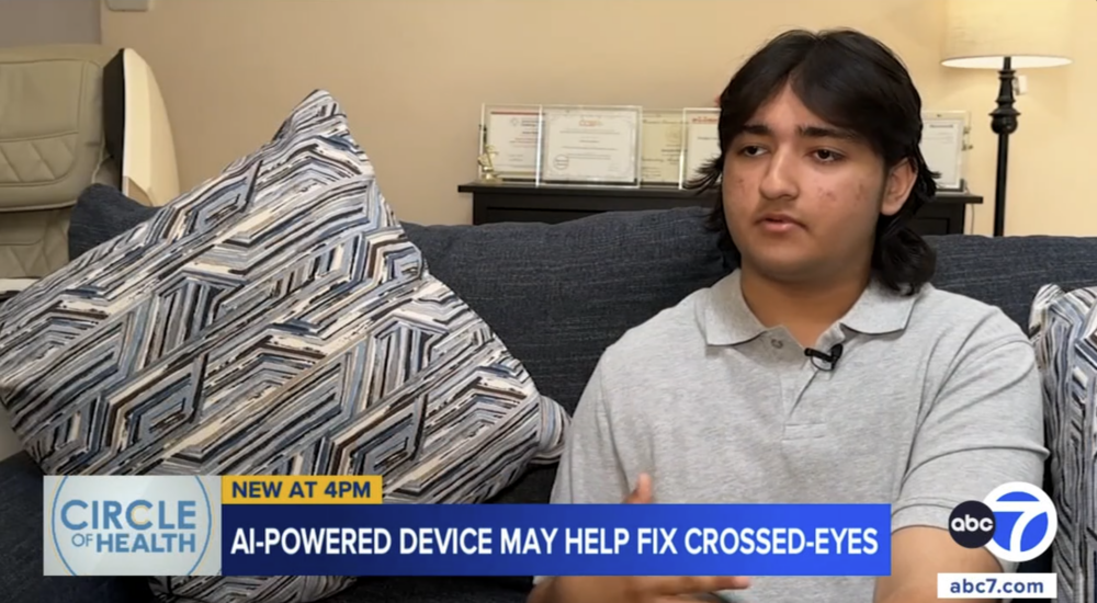 Weekly roundup: ABC7 spotlights Oxford Academy eighth-grader’s AI tool for eye alignment condition, and more
