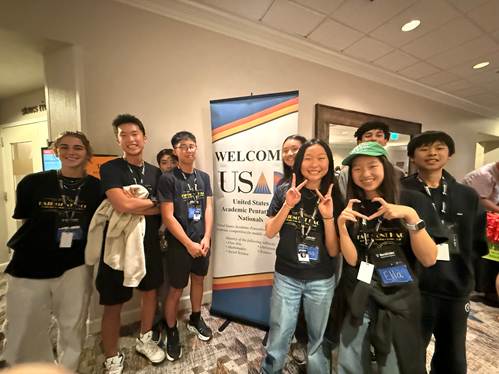 Students from Fairmont Schools’ Historic Anaheim campus gather during the 2026 United States Academic Pentathlon National Finals in Nashville, Tennessee.