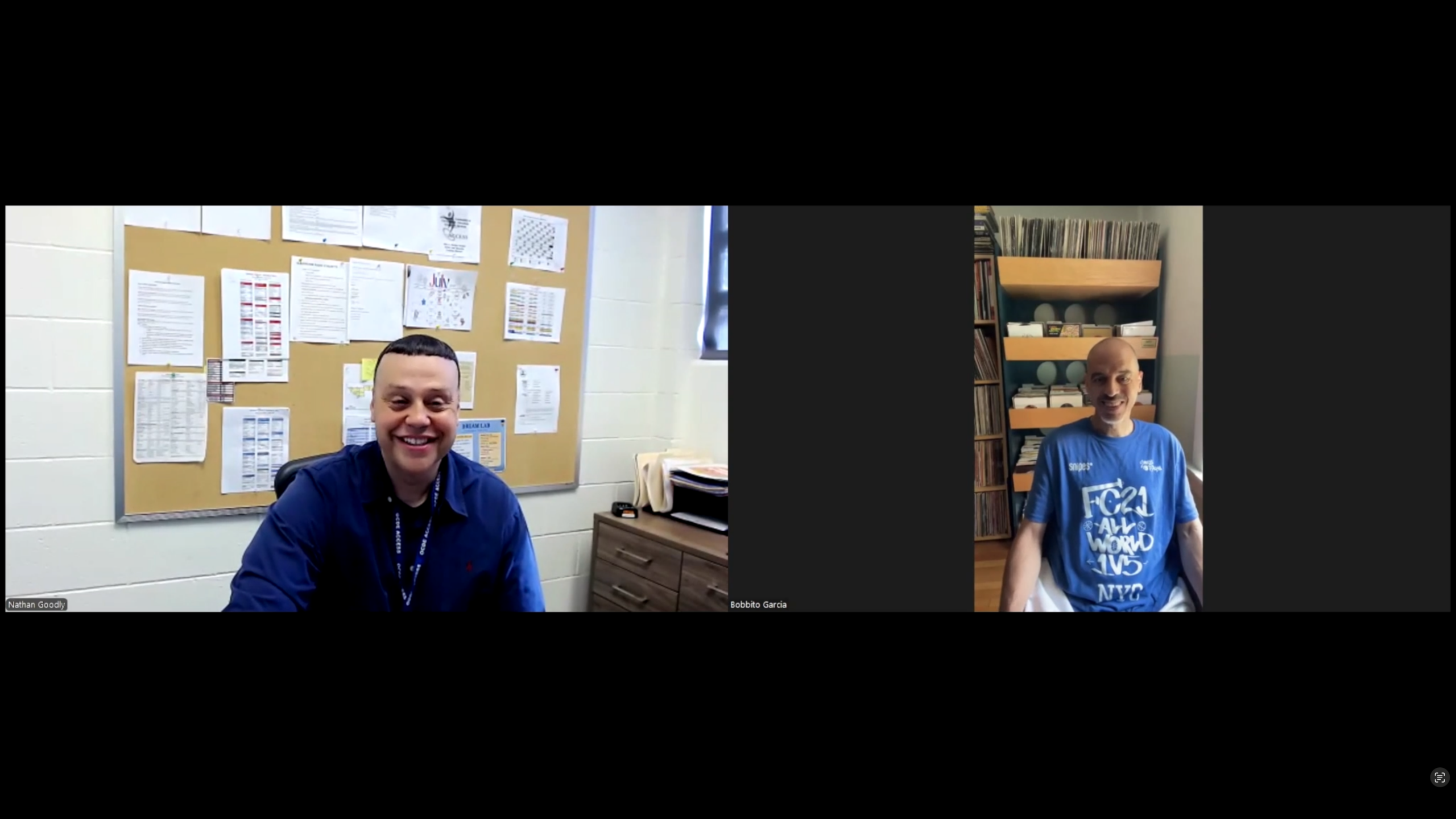 Dr. Nathan goodly with Bobbito Garcia