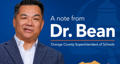 Graphic that says "A note from Dr. Bean" with image of Dr. Stefan Bean