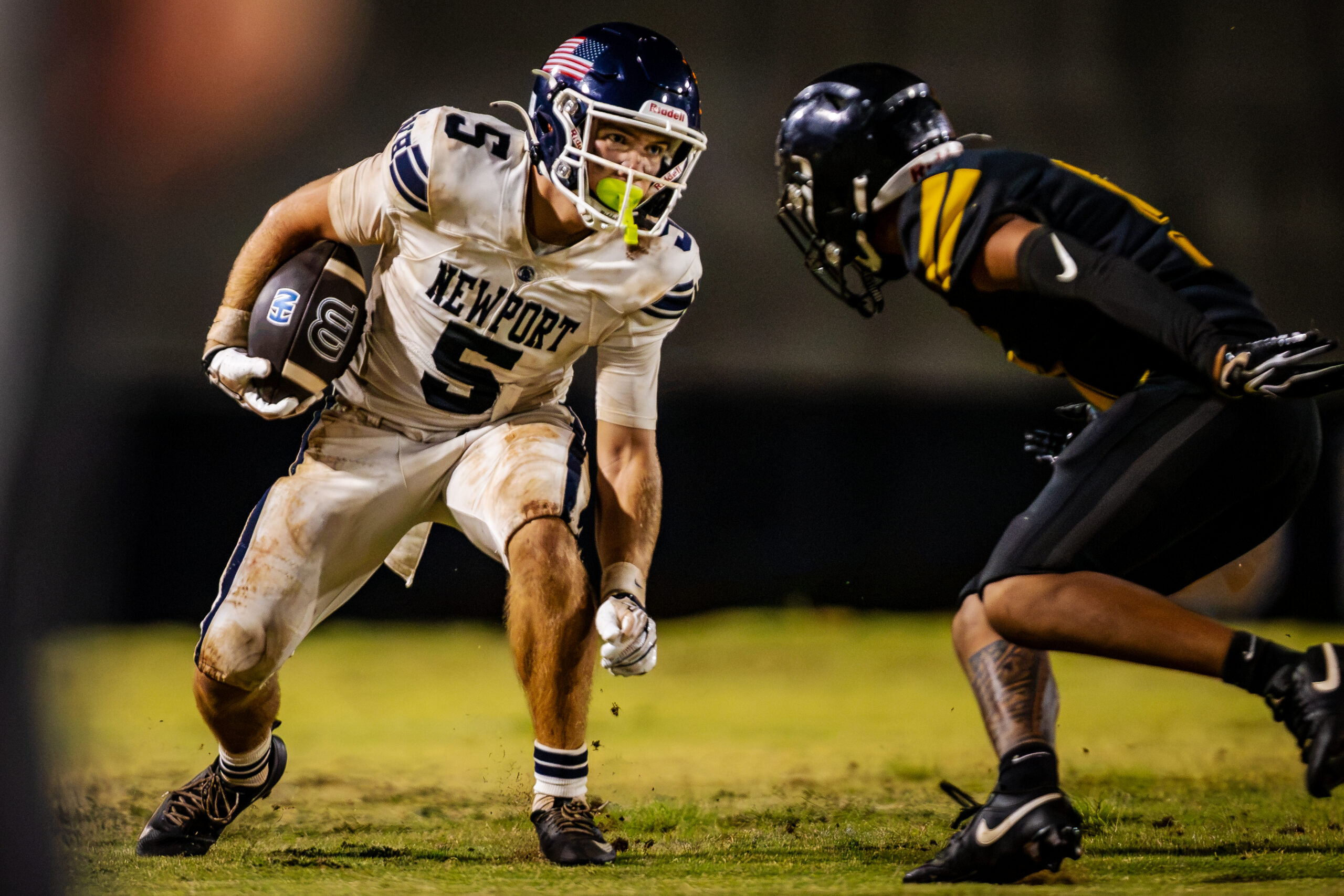 Newport wide receiver Shane McKibbin led the Sailors with seven catches for 143 yards and two touchdowns against Nanakuli in their opening game in Oahu.