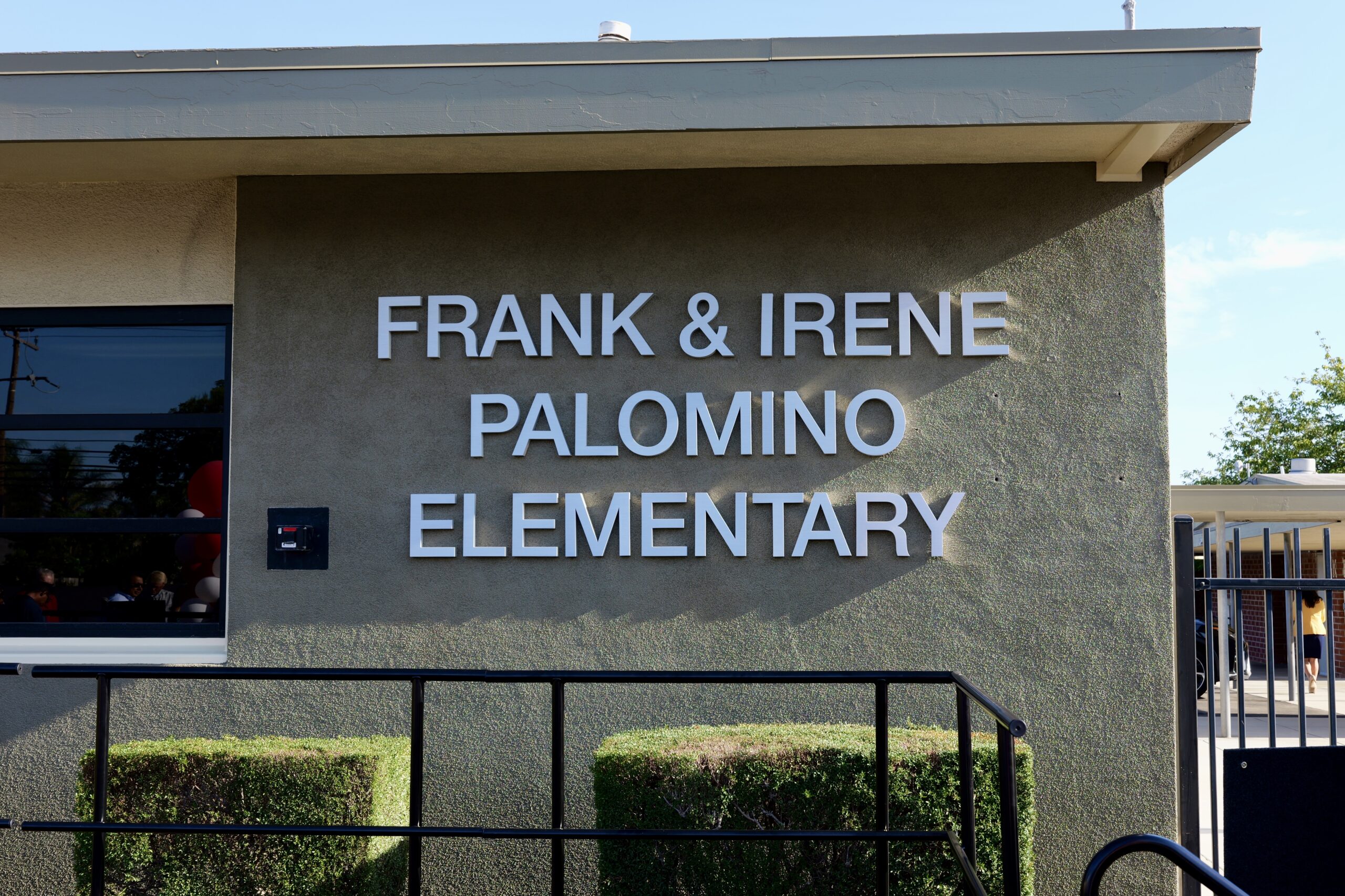 The names of Frank and Irene Palomino now mark the elementary where generations of Palominos attended