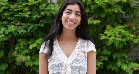Sailee Charlu, a 17-year-old student at the Orange County School of the Arts, is pictured at the Orange County Department of Education in Costa Mesa. Charlu spent four weeks at OCDE this summer working with Educational Services while exploring her interest in multilingual education.
