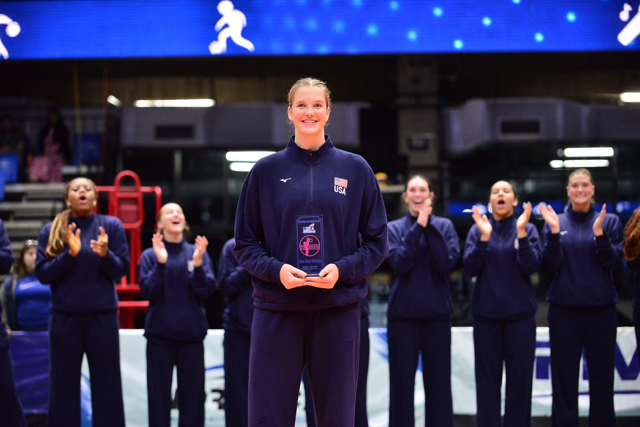 Middle/outside blocker Megan Hodges was named Second Best Blocker at the NORCECA U23 Pan Am Cup in Managua, Nicaragua.