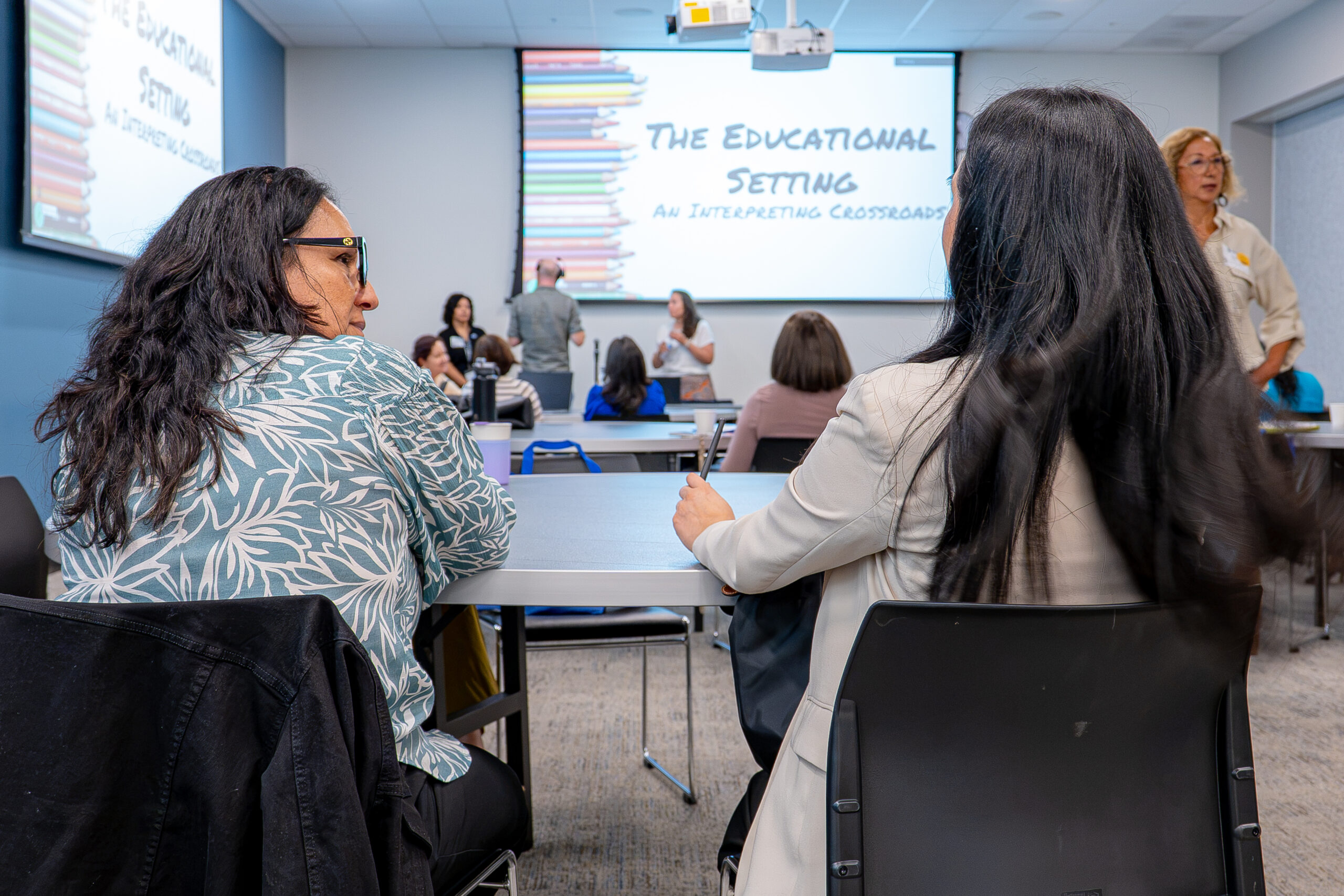 Attendees participate in a session on interpreting in educational settings during OCDE’s 10th annual Interpreters and Translators Conference.