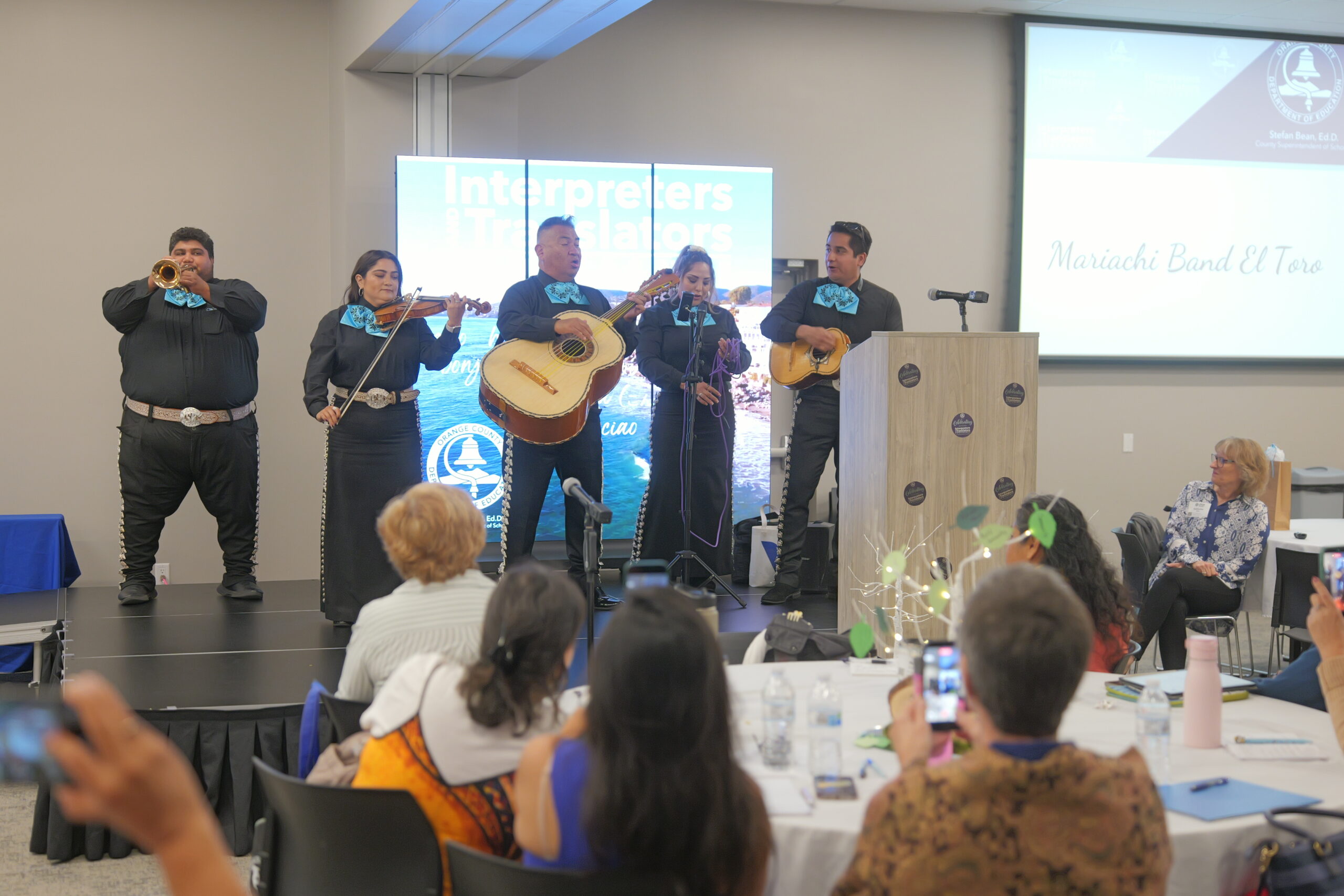 Mariachi Band El Toro performs for attendees during OCDE’s 10th annual Interpreters and Translators Conference.