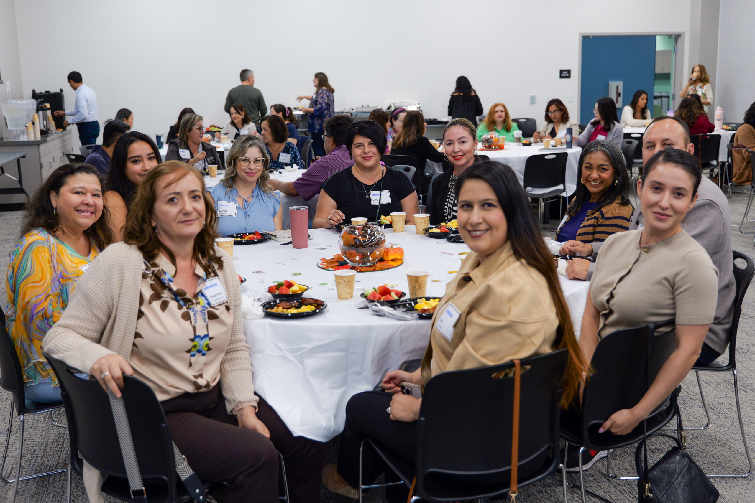 Attendees listen to a presentation during OCDE’s 2025 International Translation Day celebration, which brought together bilingual staff, interpreters, translators and other language professionals.