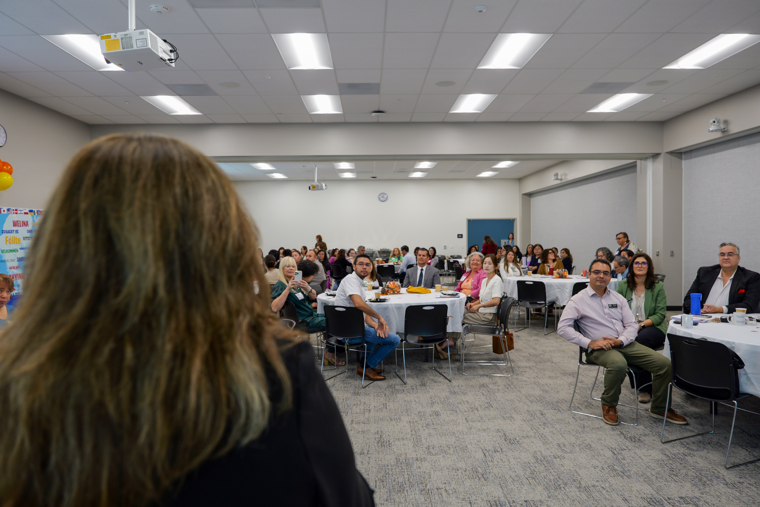 Language professionals gather for OCDE’s International Translation Day celebration in September 2025 at the OCDE Conference Center in Costa Mesa.