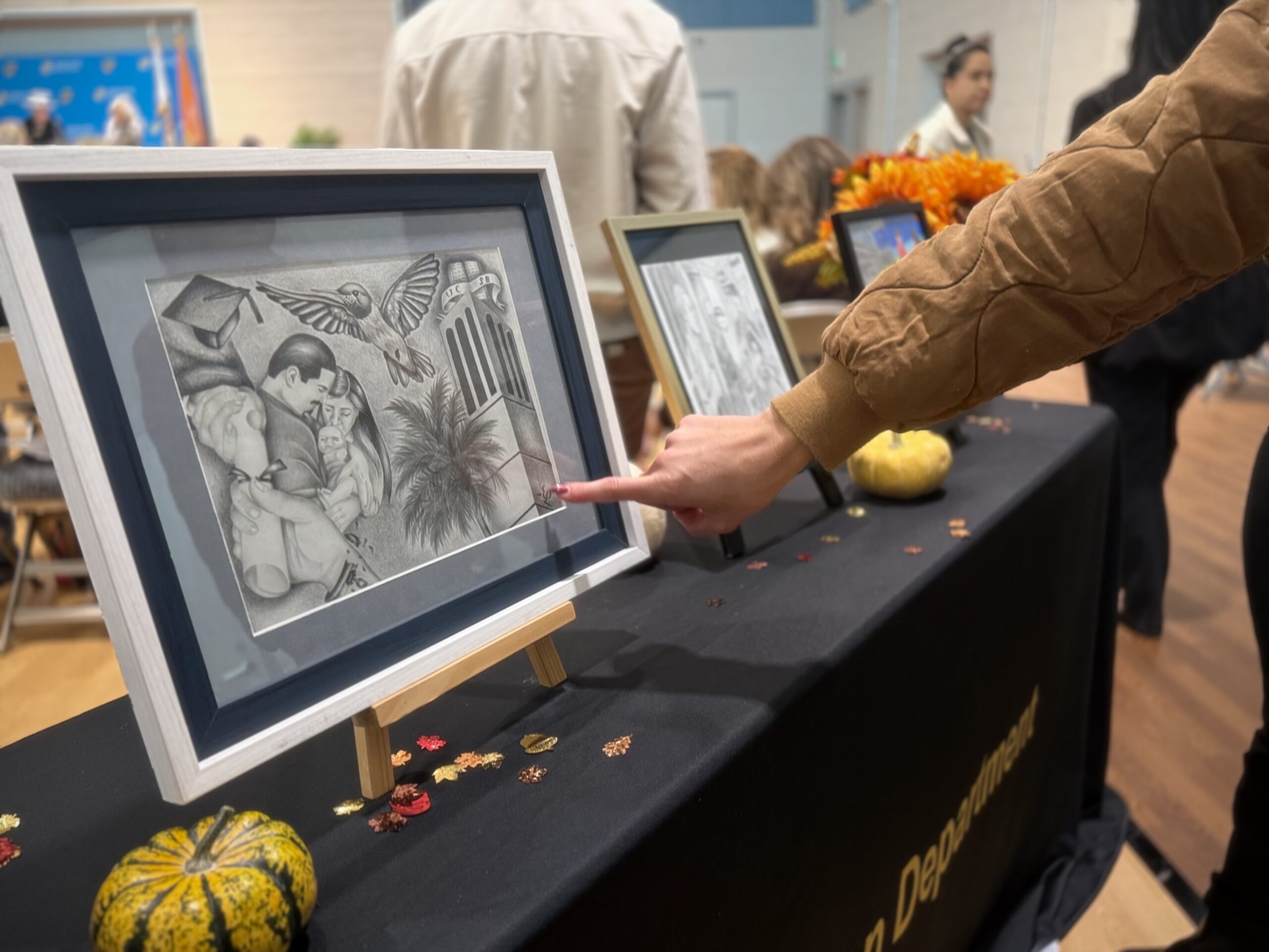 The first-place drawing at the Ninth Annual Essay and Visual Arts Contest for incarcerated youth at Otto A. Fischer School within Orange County Juvenile Hall.