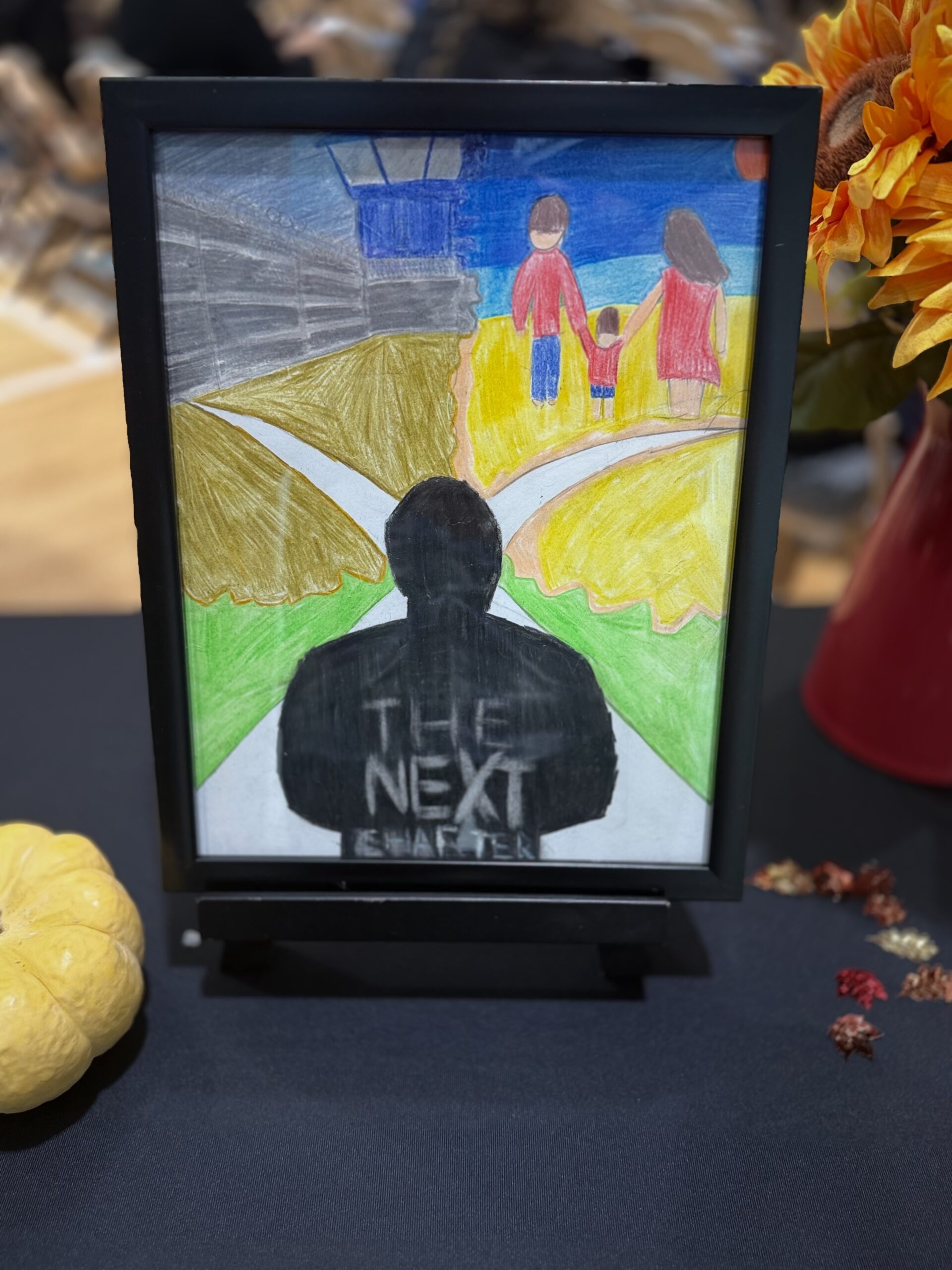 An honorable-mention drawing at the Ninth Annual Essay and Visual Arts Contest for incarcerated youth at Otto A. Fischer School within Orange County Juvenile Hall.